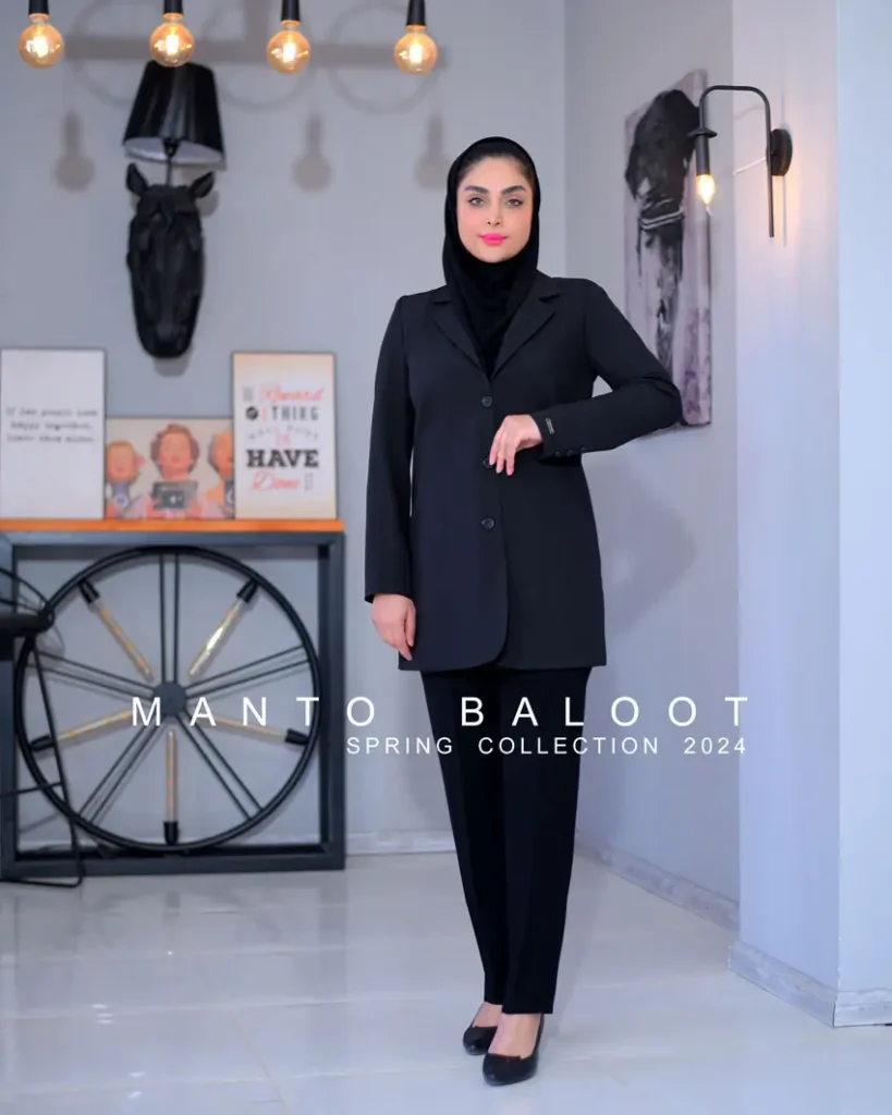  مانتو و شلوارهای اداری با سبک  راسته